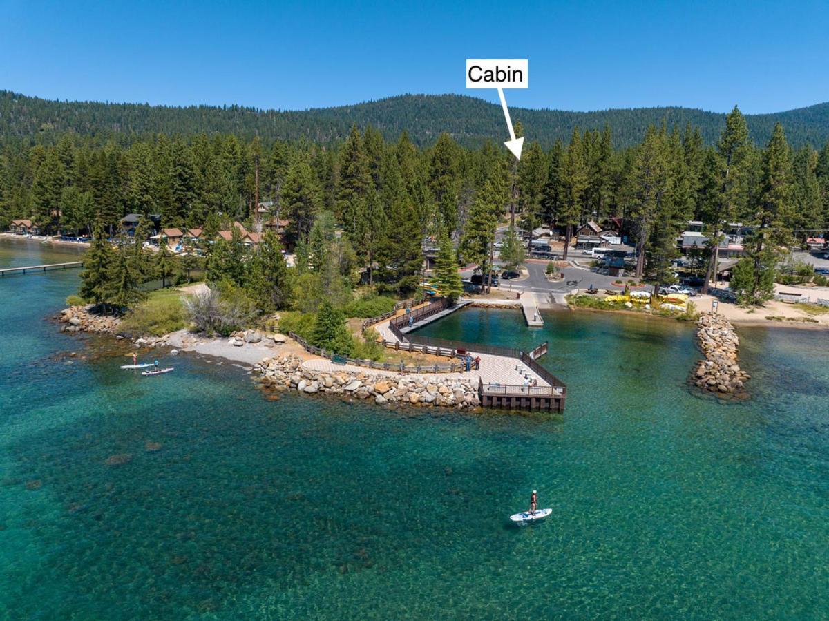 Walk To Lake From Cozy Cabin For 8 With Private Hot Tub Bbq Close To Everything Villa Tahoe Vista Exterior photo